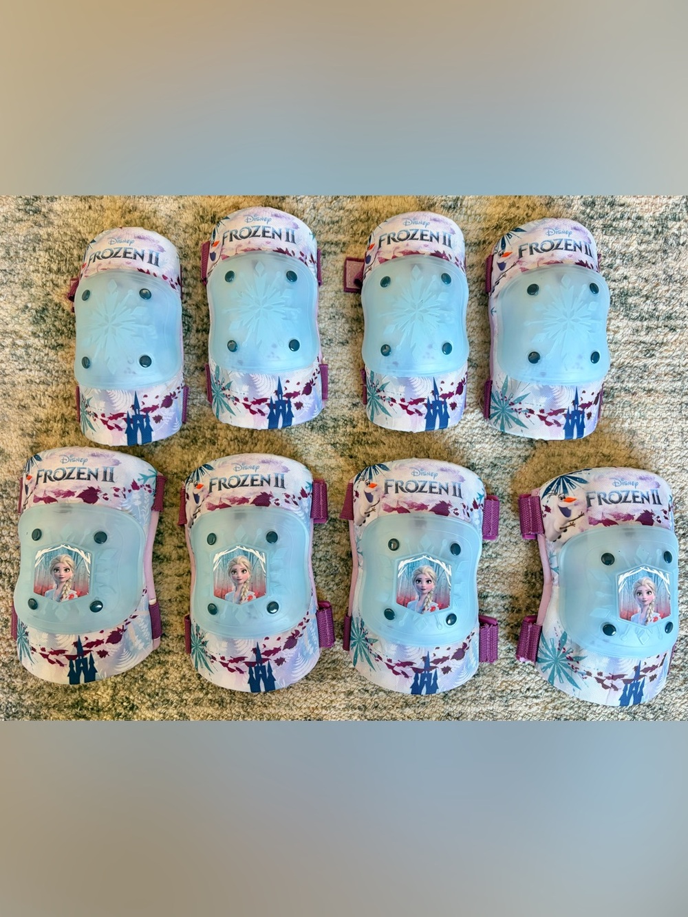 2 Sets Frozen II Little Kid’s Knee and Elbow Pads